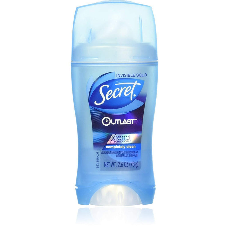 Secret Outlast Completely Clean Antiperspirant and Deodorant, 2.6 Ounce - Pack of 3 UPC: 037000808053