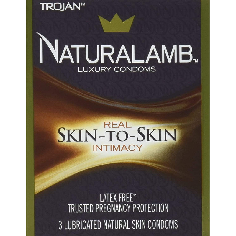 Trojan NaturaLamb Latex Free Luxury Condoms, 3ct