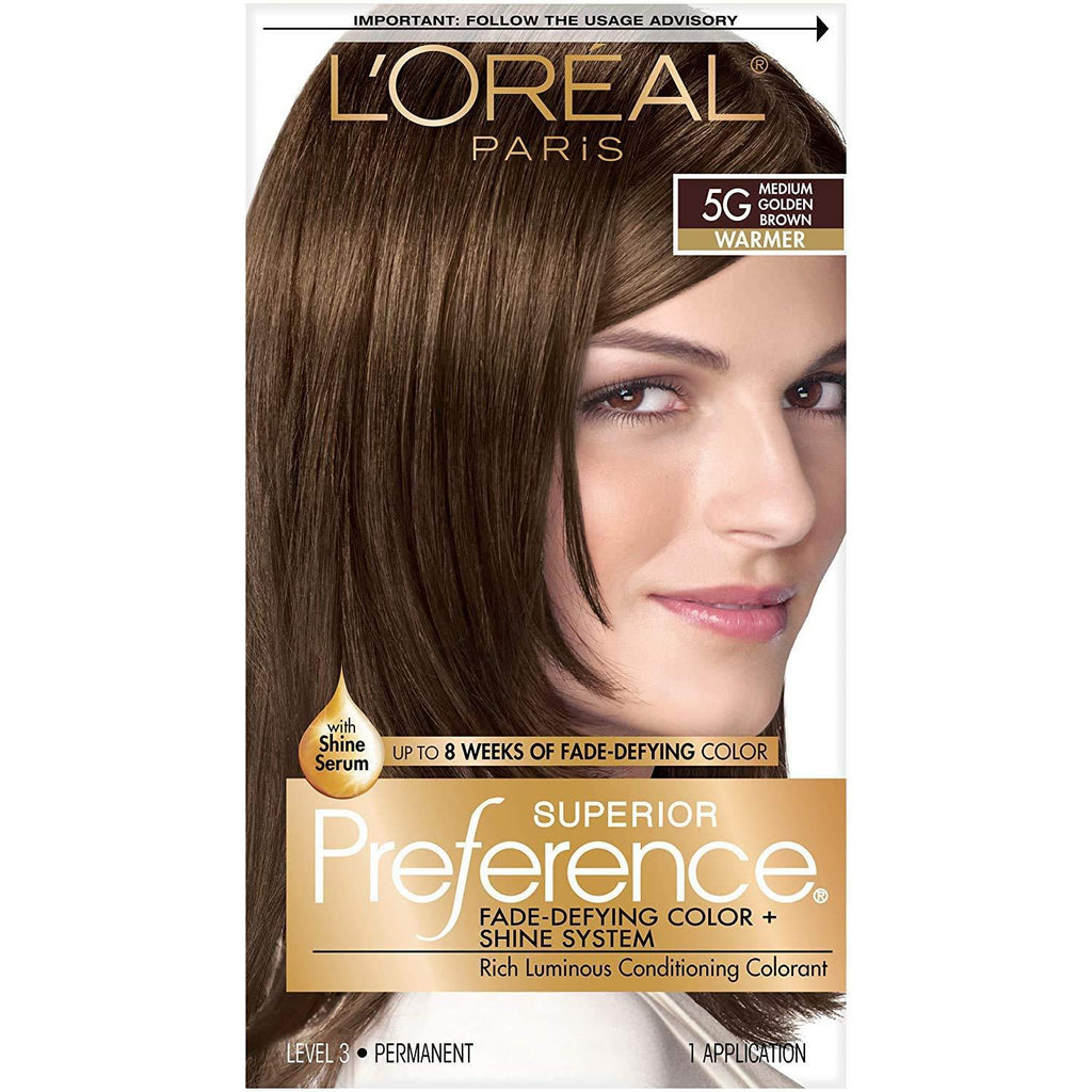 L'Oreal Superior Preference - 5G Medium Golden Brown (Warmer), 1 COUNT