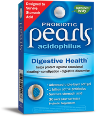 Nature's Way Probiotic Pearls, Acidophilus Digestive Health Triple Layer Softgel