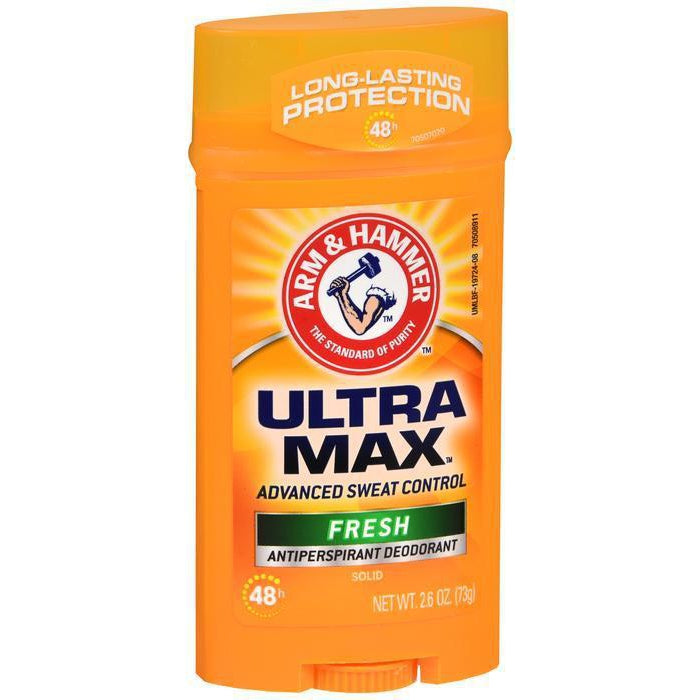 Arm & Hammer Ultramax Deodorant, Invisible Solid Fresh - 2.80 oz