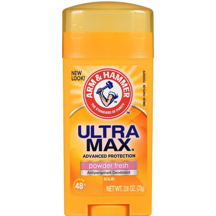 Arm & Hammer Ultramax Deodorant & Antiperspirant, Powder Fresh - 2.60 oz