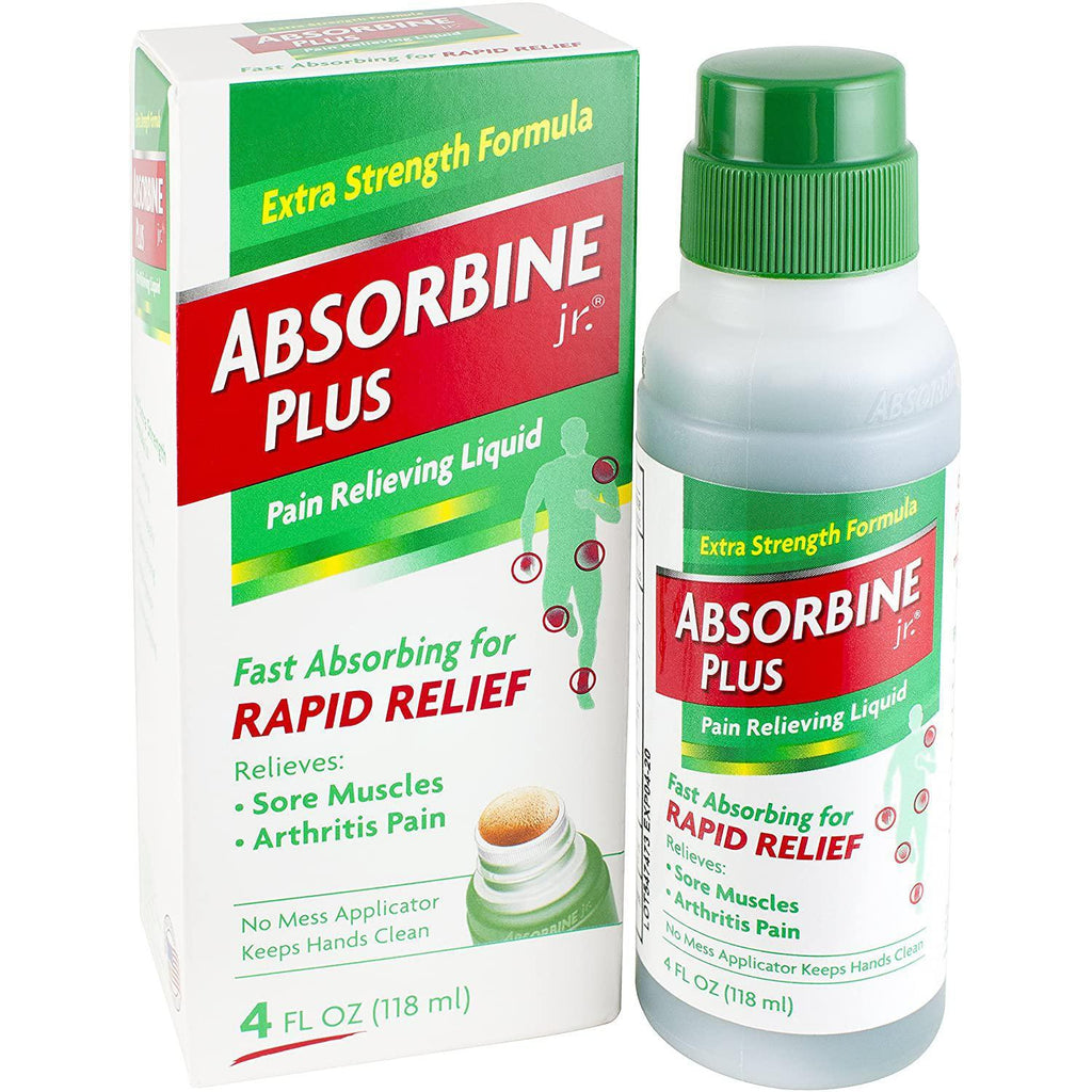 Absorbine Jr. Pain Relieving Liquid with Menthol, 4 oz.