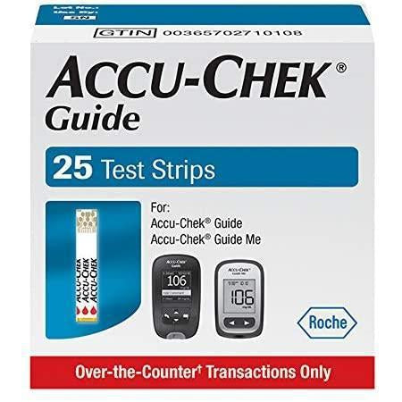 Accu-Chek Guide Glucose Test Strips, 25 count