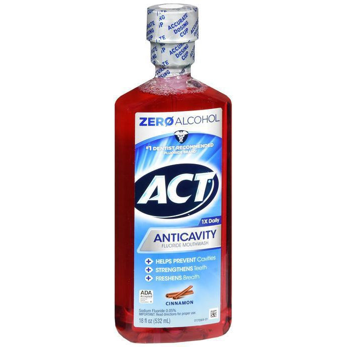 Act Anticavity Fluoride Mouthwash Cinnamon - 18 oz