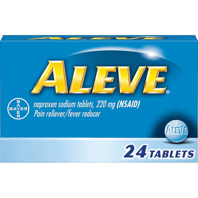 Aleve Pain Reliever/Fever Reducer Tablets, 24 Count