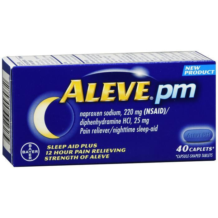 Aleve PM Caplets, Pain Reliever/ Fever Reducer/ Sleep Aid, 40 Count