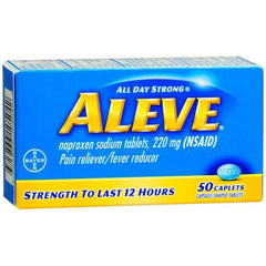Aleve Pain Reliever/Fever Reducer Caplets, 50 count
