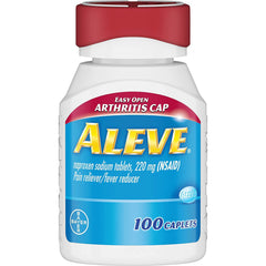 Aleve Easy Open Arthritis Cap Caplets, Pain Reliever/Fever Reducer, 100 Count