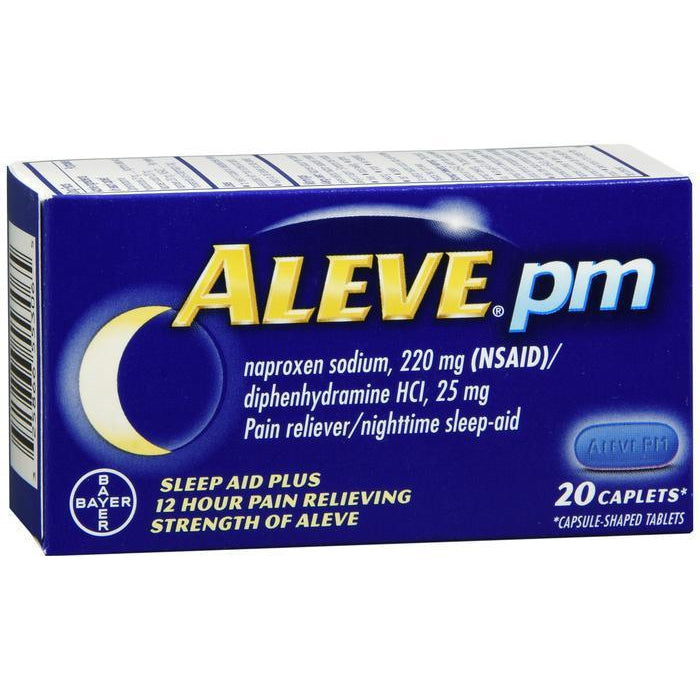 Aleve PM Caplets, Pain Reliever/ Fever Reducer/ Sleep Aid, 20 Count
