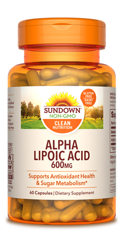 Sundown Alpha Lipoic Acid Capsules, 600mg, 60 Count*
