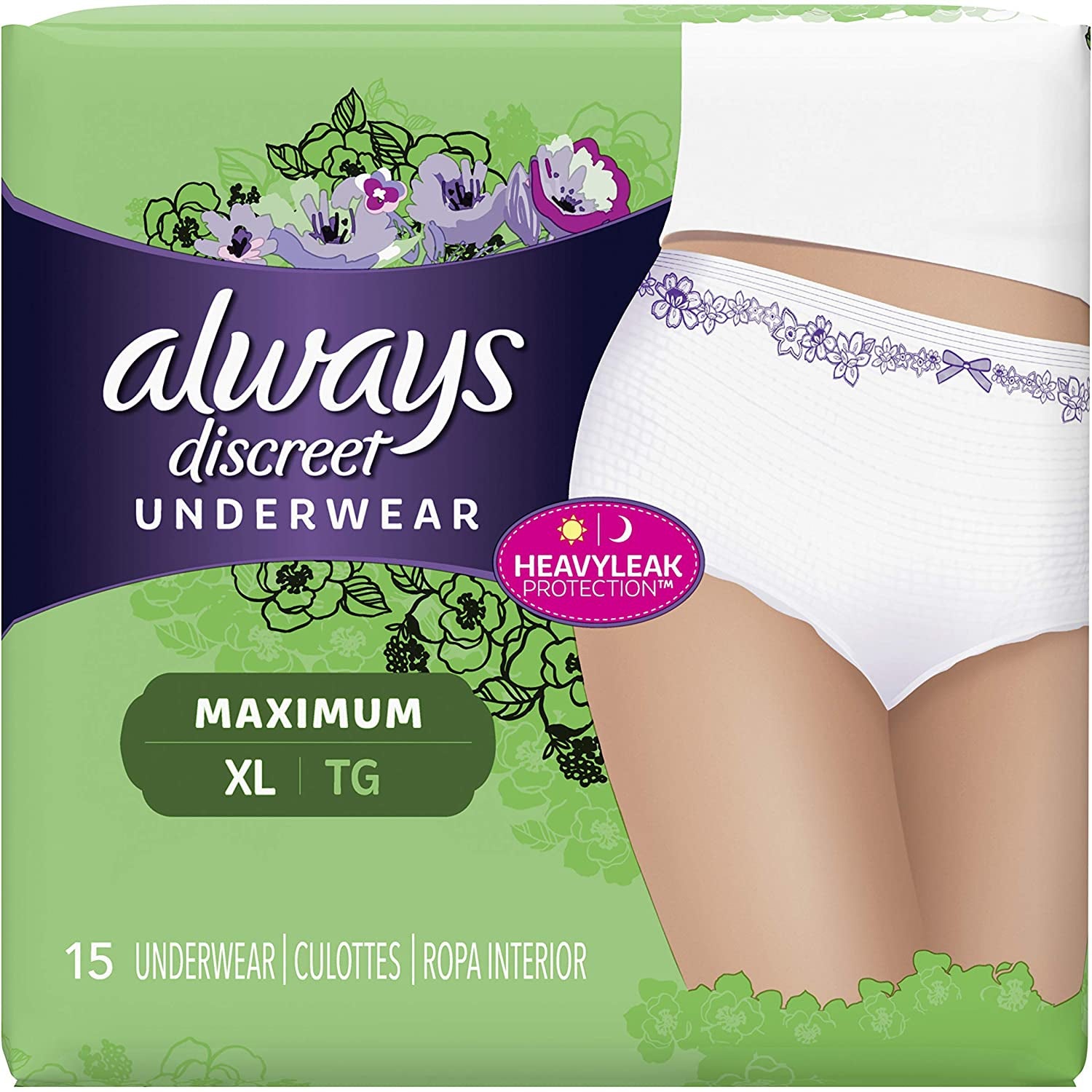  Always Discreet, Incontinence Underwear, Maximum