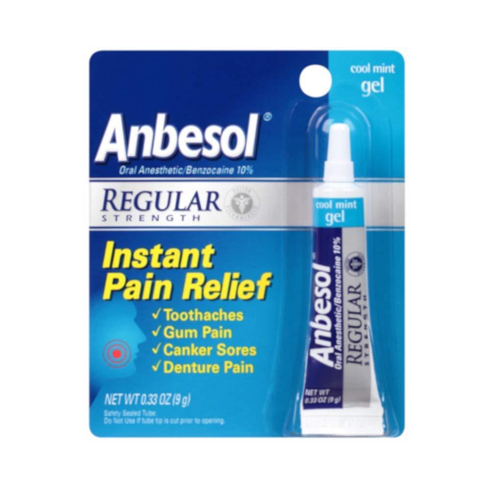 Anbesol Instant Pain Relief Gel, Regular Strength - 0.33 Oz