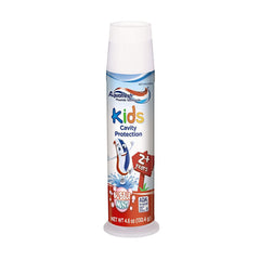 Aquafresh Kids Pump Cavity Protection Bubble Mint Fluoride Toothpaste - 4.6 Oz