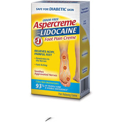 Aspercreme Lidocaine Diabetic Foot Creme, 4 oz UPC: 041167059708