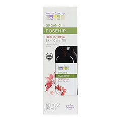 Aura Cacia Organic Rosehip Skin Care Oil, 1 fl oz