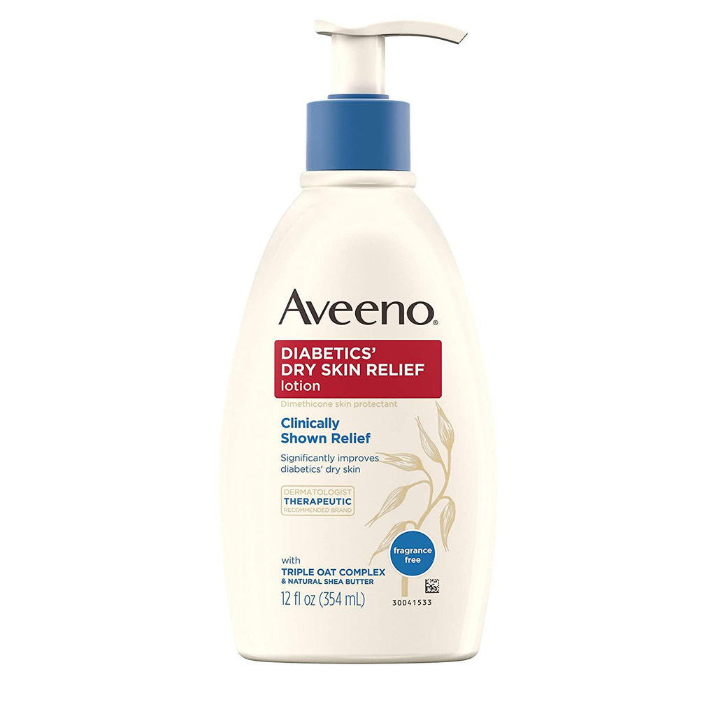 Aveeno Diabetics' Dry Skin Relief Lotion, Fragrance-Free, 12 fl. oz