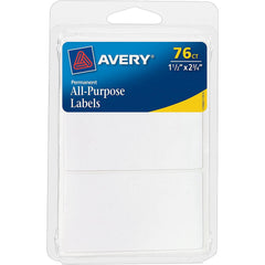 Avery All-Purpose Labels, White, 76 Count