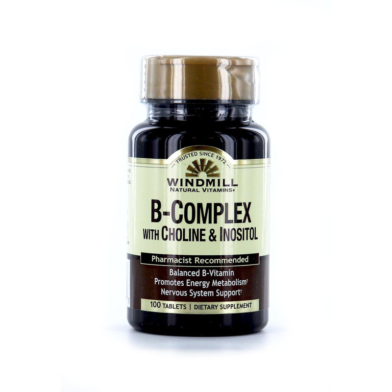 Windmill B-Complex with Choline & Inositol - 100 tablets