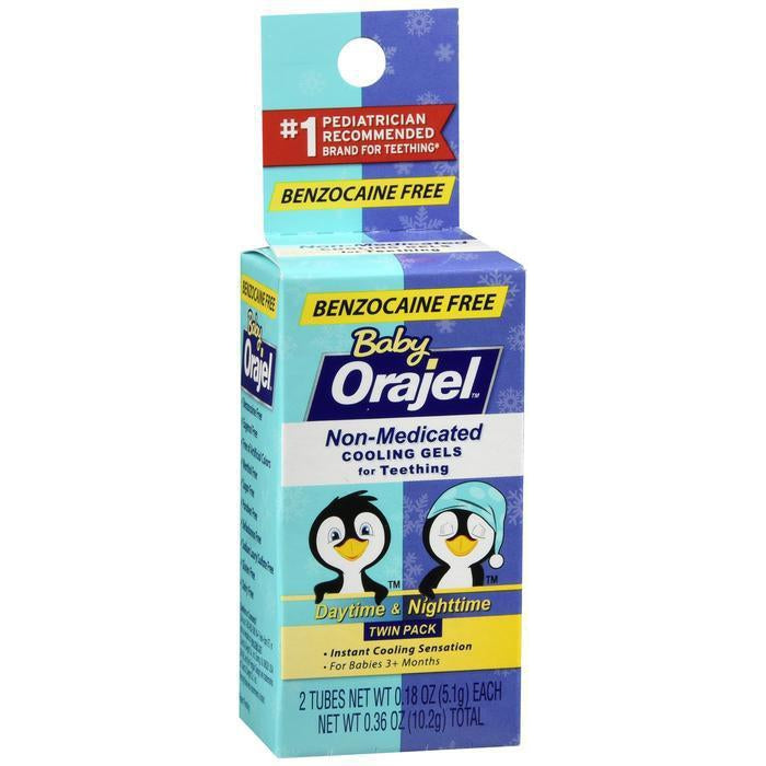 Baby Orajel, Non-medicated Cooling Gels for Teething, 2 Tubes