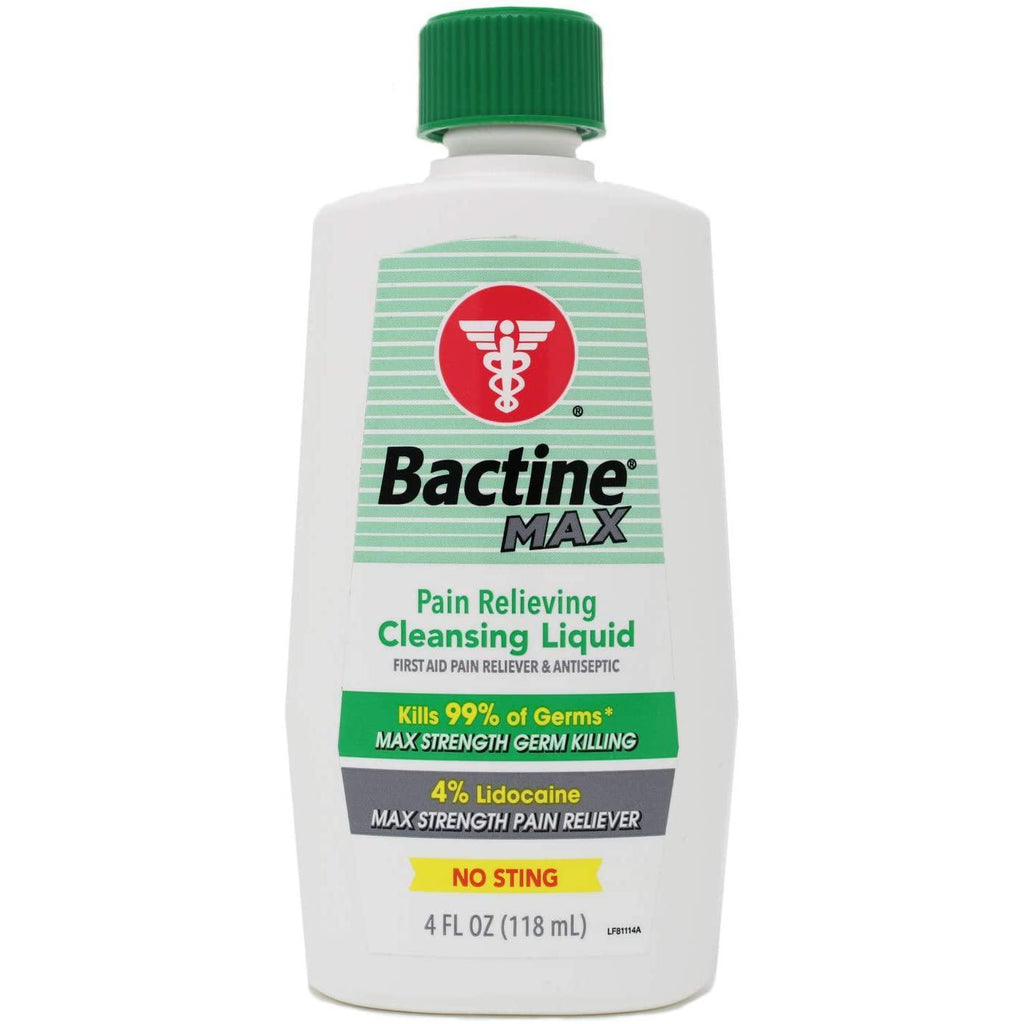 Bactine Max Pain Relieving Cleansing Liquid, 4 Ounce