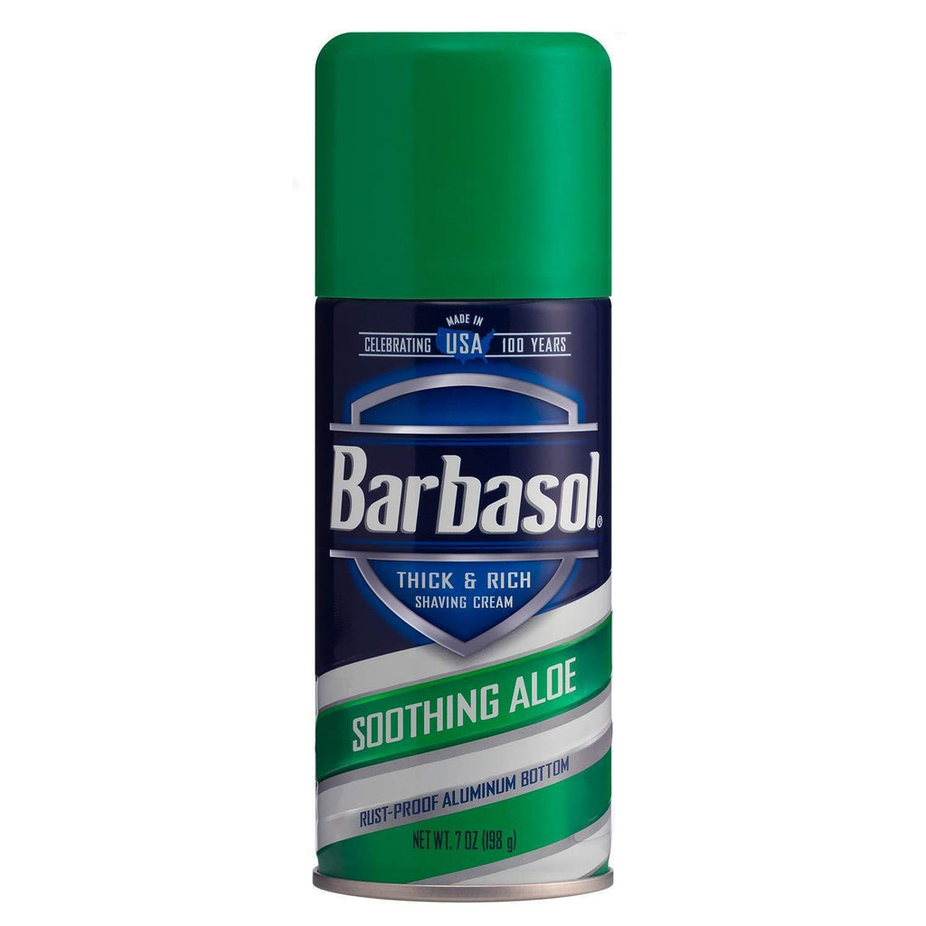 Barbasol Shave Cream, Soothing Aloe, Thick & Rich - 7 Oz