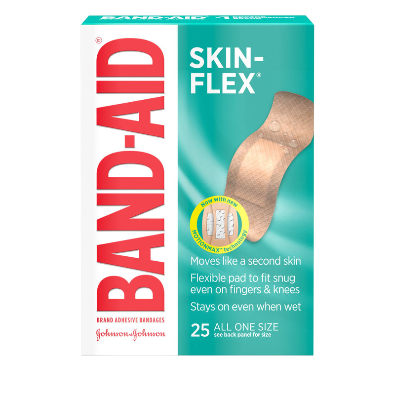 Band-Aid Brand Skin-Flex Adhesive Bandages, 7/8" x 2 3/4", 25 Count