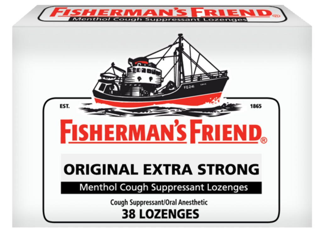 fisherman's friend original extra strong m enthol cough suppressant lozenges 38 count ship on the box