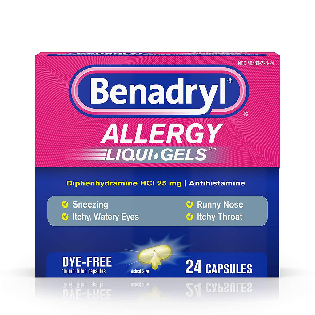 Benadryl Allergy Liqui-Gels, 24 Capsules