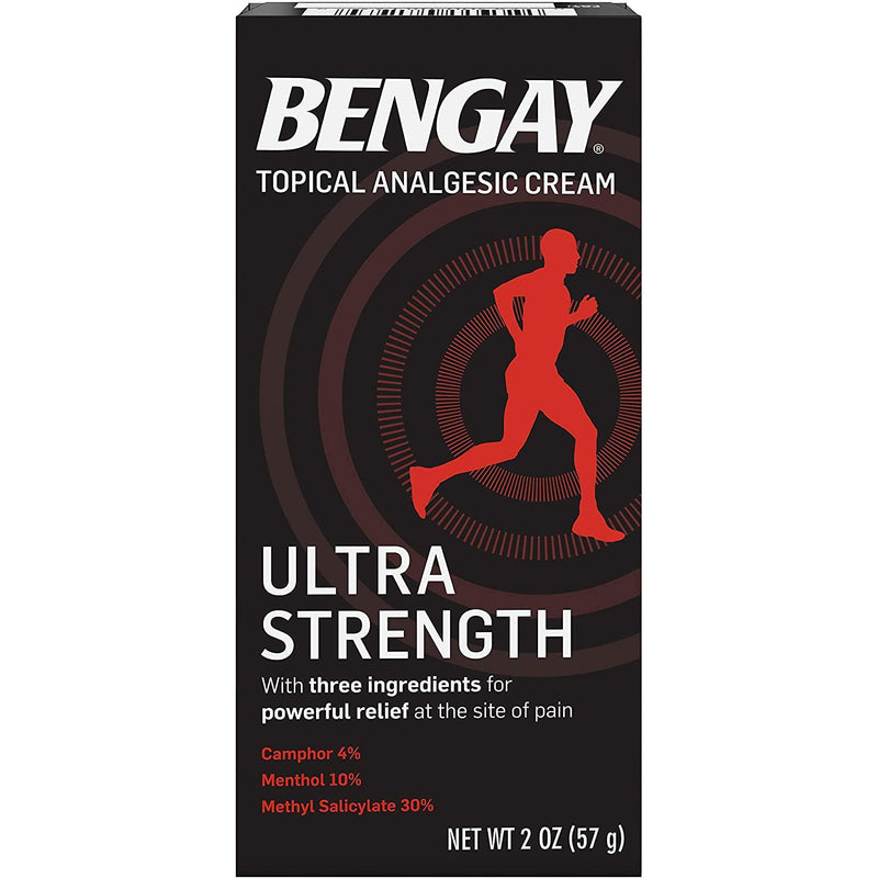 Bengay Ultra Strength Pain Relief Cream, Topical Analgesic for Arthritis, Muscle, Joint & Back, 2 oz.