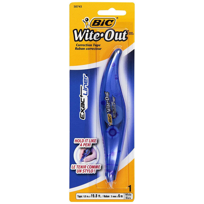 BIC Wite-Out Liner Correction Tape, White, 1 Count