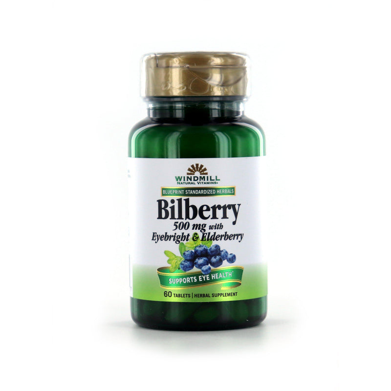 Windmill Bilberry 500 mg extract - 60 caplets