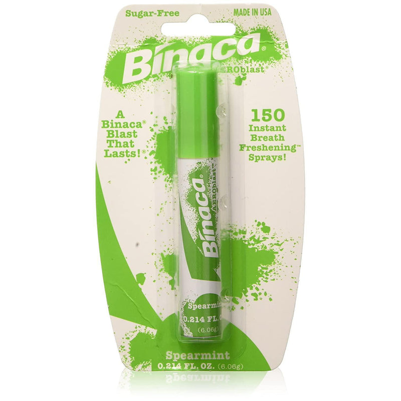 Binaca Aerosol Breath Spray SpearMint - 0.20 oz