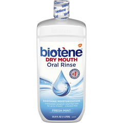 Biotene Fresh Mint Oral Rinse Mouthwash, Alcohol-Free, for Dry Mouth - 33.8 ounce