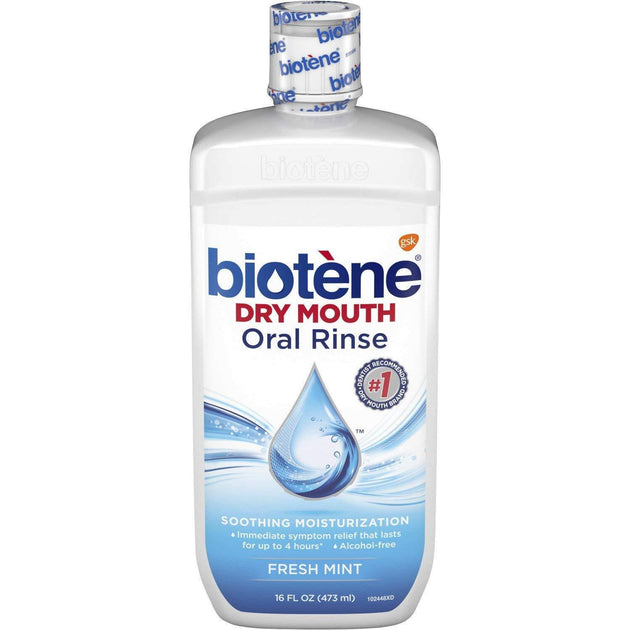 Biotene Dry Mouth Oral Rinse, Fresh Mint - 16 oz | Silver Rod Pharmacy