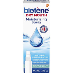 Biotene Gentle Mint Moisturizing Mouth Spray, Sugar-Free, for Dry Mouth and Fresh Breath - 1.5 Oz