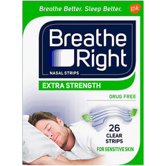 Breathe Right Extra Strength Nasal Strips, 26 Clear Strips