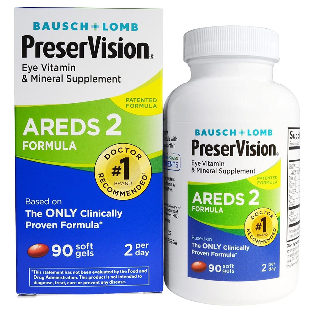 Bausch Lomb PreserVision AREDS 2 Formula 90 Soft Gels