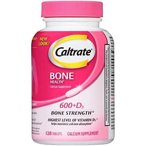 Caltrate Calcium & Vitamin D 600+D3, 120 Tablets