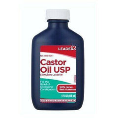 Leader Castor Oil, Stimulant Laxative - 4 oz