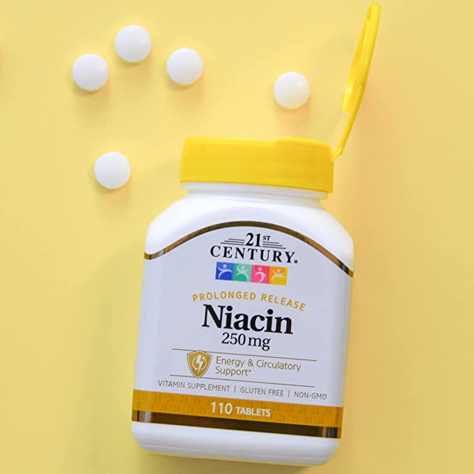 21st Century Niacin 250 mg Tablets, 110-Count