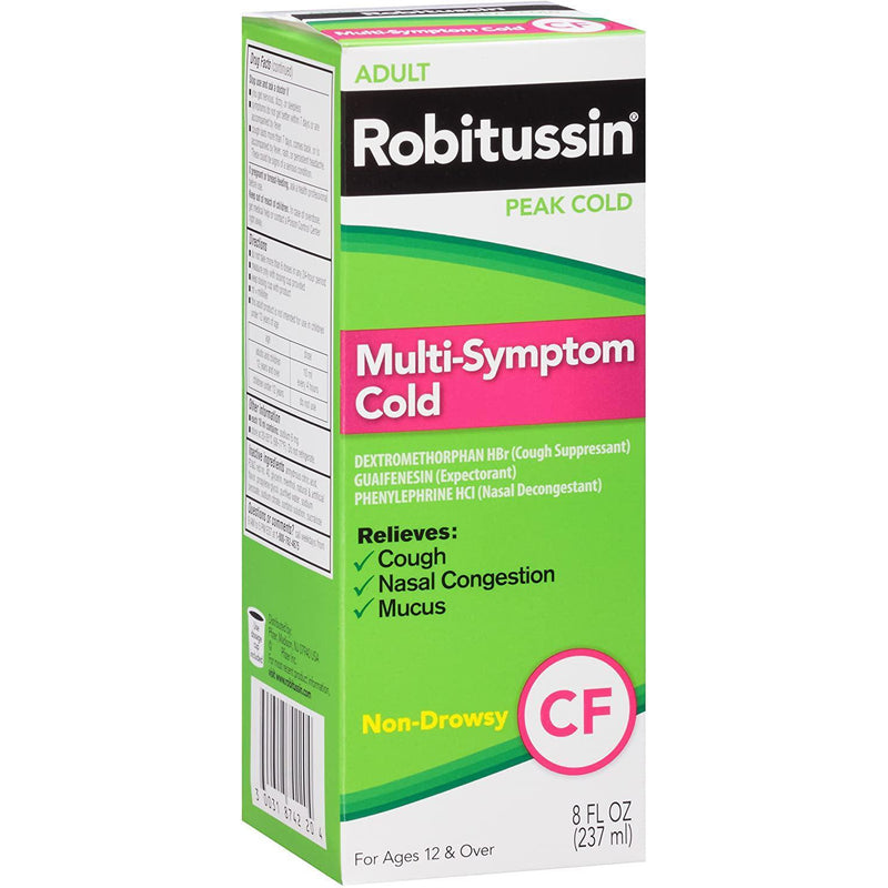 Robitussin Peak Cold CF Multi-Symptom Cold Relief, 8 fl Oz