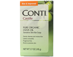 Conti Pure Organic Olive Oil Castile Bar Soap - 3.7 oz - For Sensitive Skin