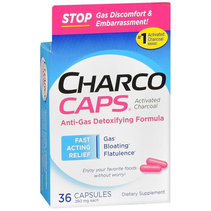 CharcoCaps 260 mg Capsules - 36 capsules