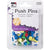 Charles Leonard Push Pins, Assorted Colors, 55 Count