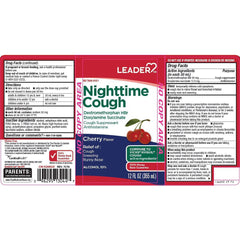 Leader Nighttime Cough Relief, 355 mL, Cherry Flavor