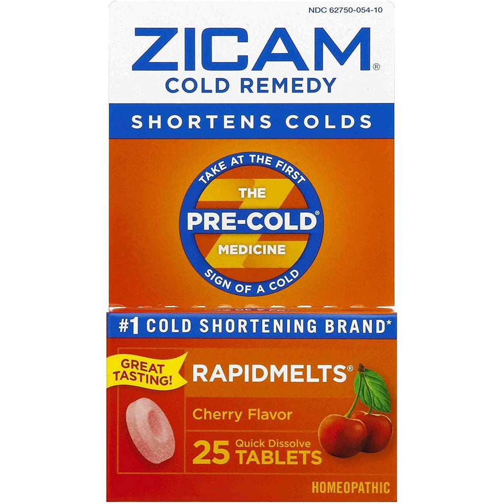 Zicam, Cold Remedy RapidMelts Cherry Tablets 25 Count