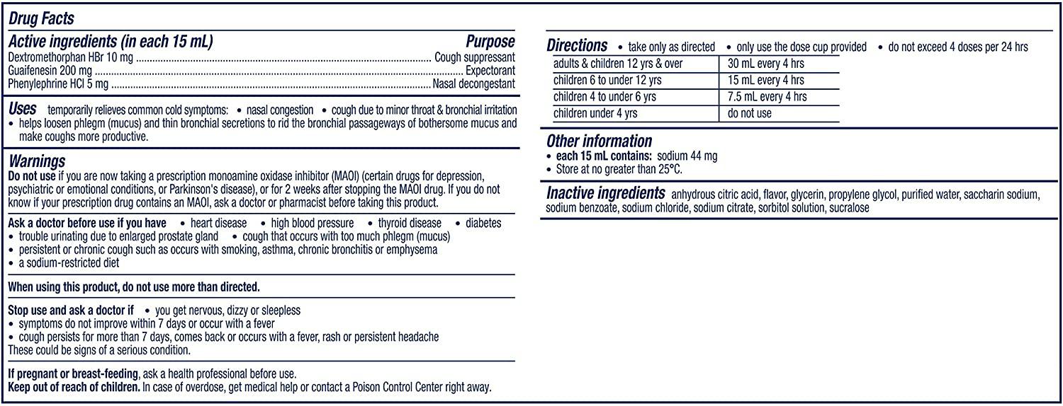 Vicks Children's Cough and Congestion Relief, 6 fl oz Silver Rod Pharmacy