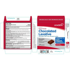 Leader Regular Strength Chocolated Laxative - 24 count