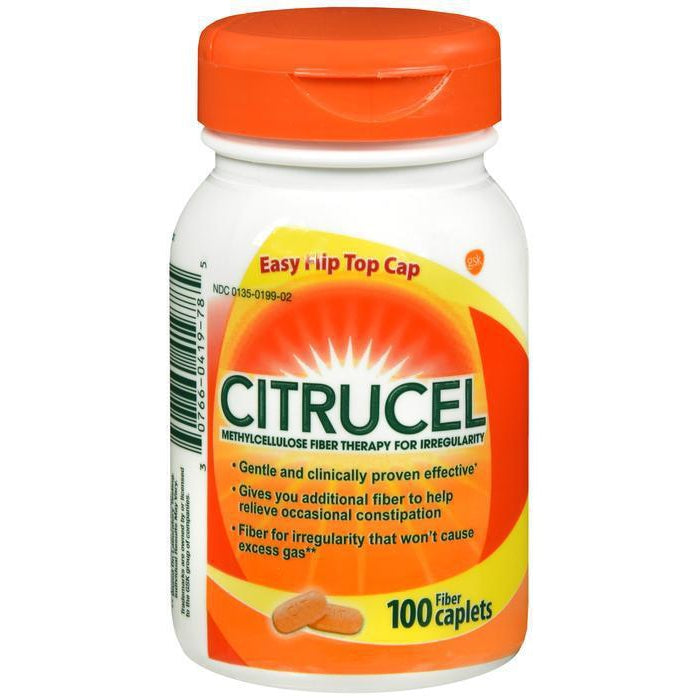 Citrucel Caplets Fiber Therapy for Occasional Constipation Relief - 100 count